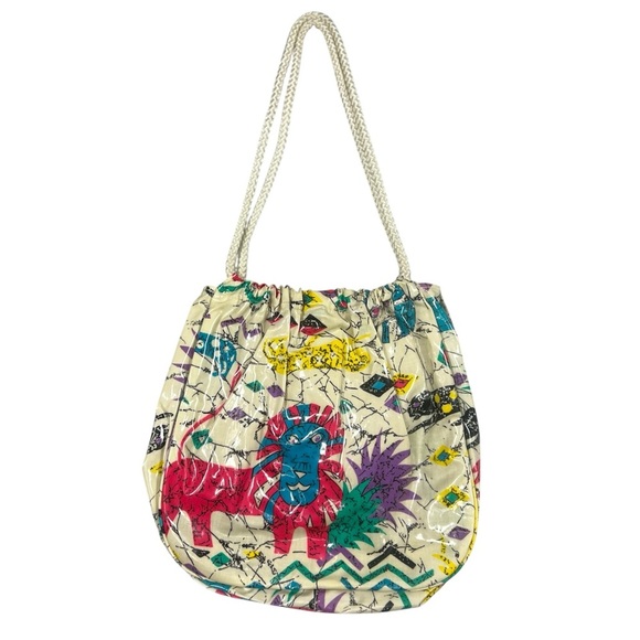 Vintage Jin Li Tai Tailand Made Animal Tote Purse Bag - Picture 1 of 7